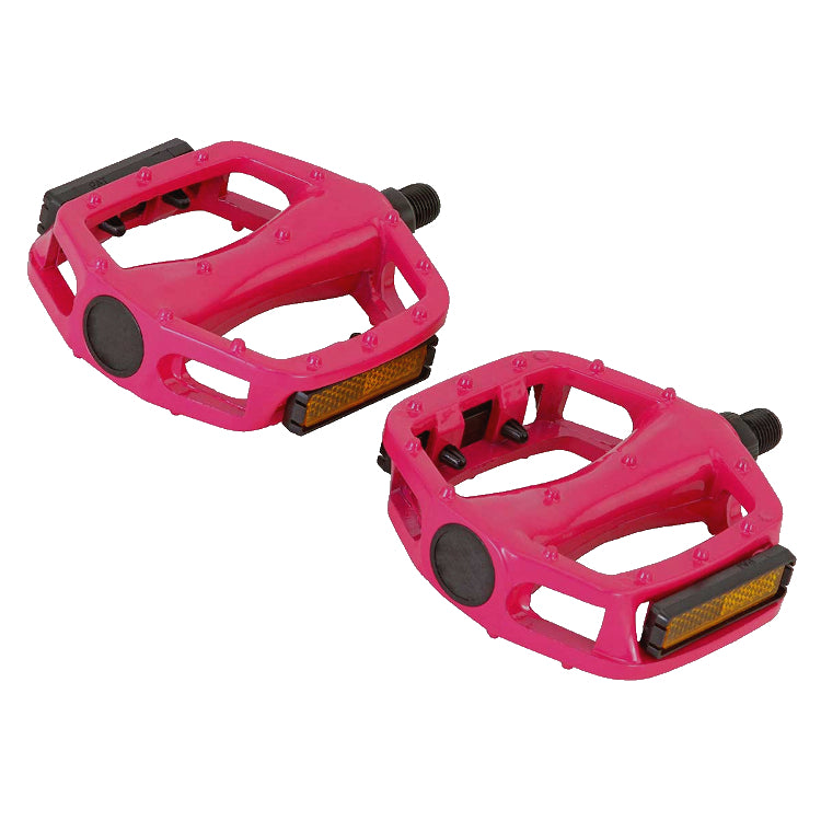 Alloy BMX Platform Pedals - 1/2" - Pink