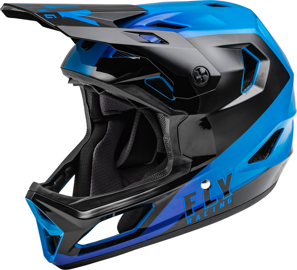 Fly Rayce Full Face BMX / DH Helmet - sz Adult M - Blue & Black