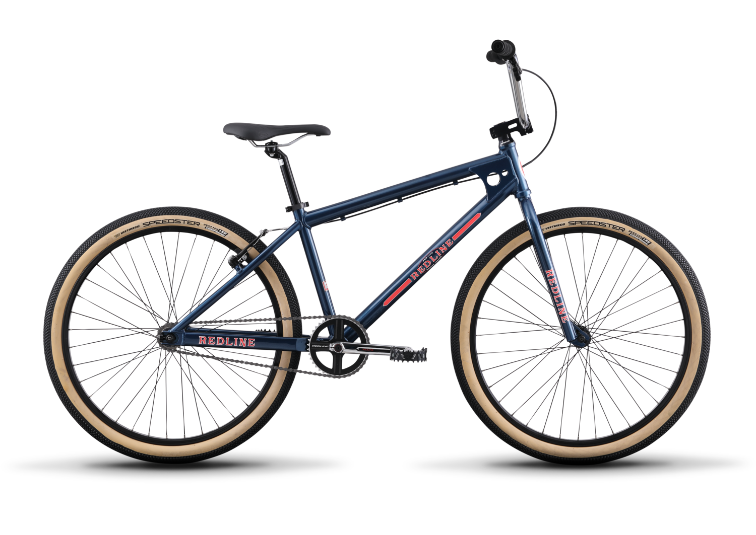 Redline SQB-26 Complete BMX Cruiser Bike - 22.2"TT - Metallic Blue
