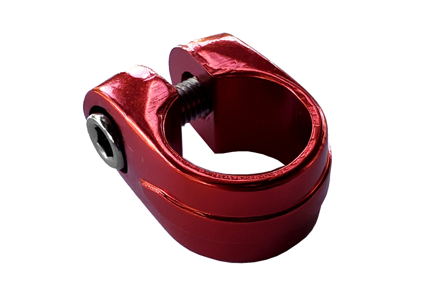 Suntour Style BMX Seat Post Clamp - 25.4mm - 1" - Red