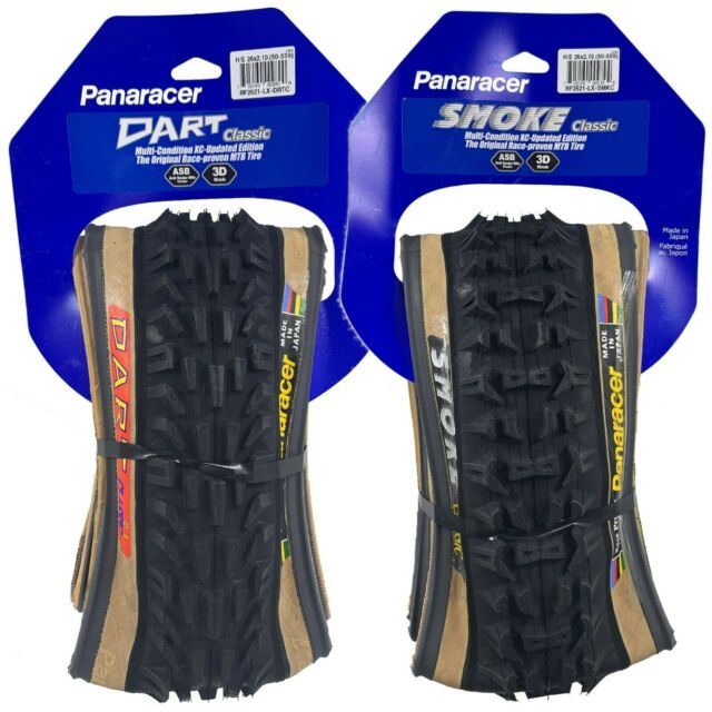 26x2.10 Panaracer Smoke & Dart Classic Folding Tires - Black Skinwall - Pair