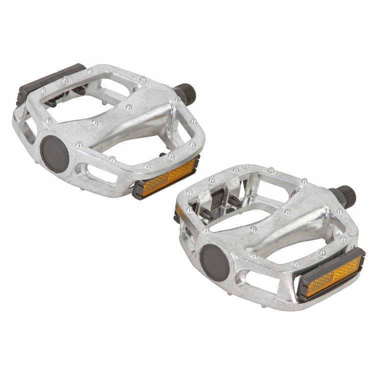 Alloy BMX Platform Pedals - 1/2" - Silver