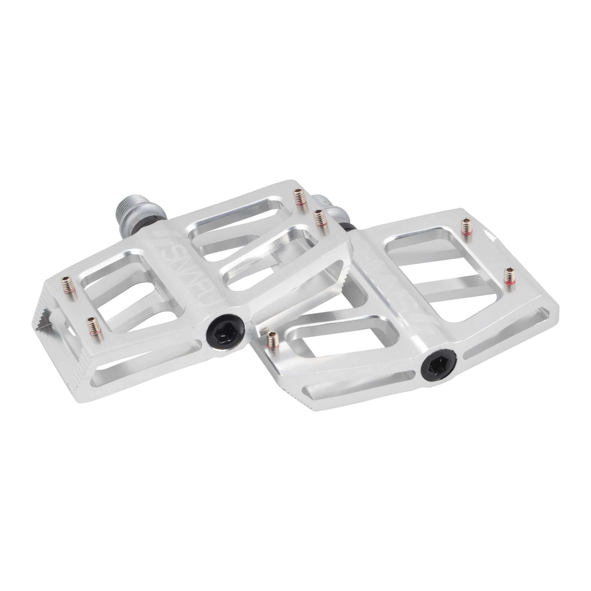 Snafu BMX Cactus Jr Aluminum Platform Pedals - Sealed - 9/16 - Polished