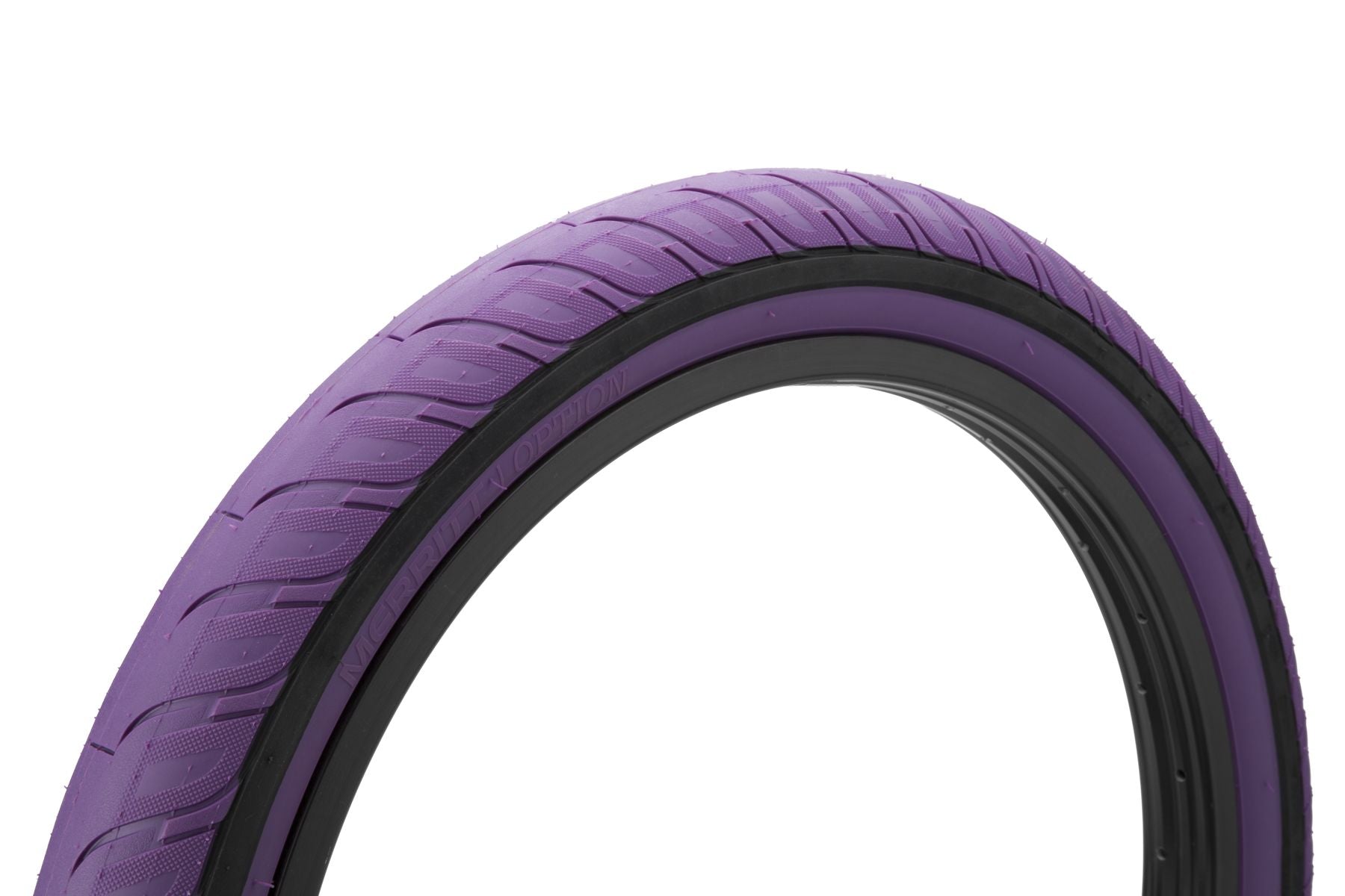 20x2.35 Merritt BMX Option "Slidewall" Tire - 110psi - Purple & Black