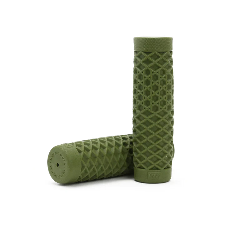 Cult Vans Cruiser BMX Grips - Flangeless - Army Green - USA Made