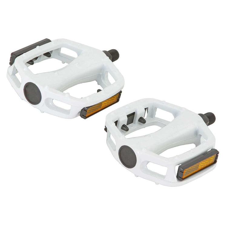 Alloy BMX Platform Pedals - 9/16" - White